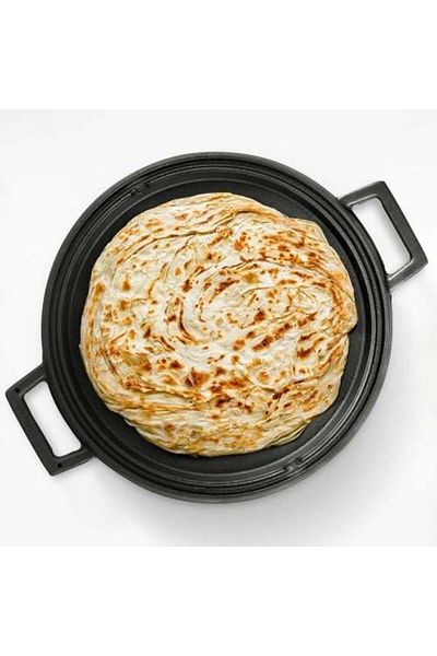 Lava Cast Round Double Direction Grill Pan Diameter (Ø)34Cm. Cast Iron Solid Double Handle Diameter (Ø) 34cm.