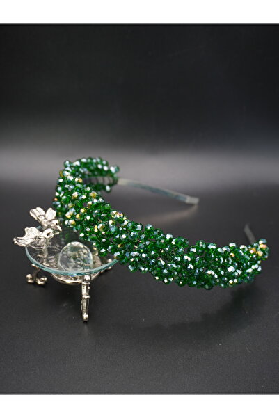 gelinmz تاج زفاف كريستالي ملون وأبيض - تصميم أنيق وأنيق