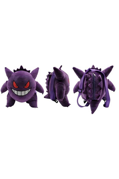 TOYFEST Pokemon Gengar Peluş Sırt Çantası - 35 CM