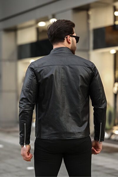 Boymen Men's Leather Jacket