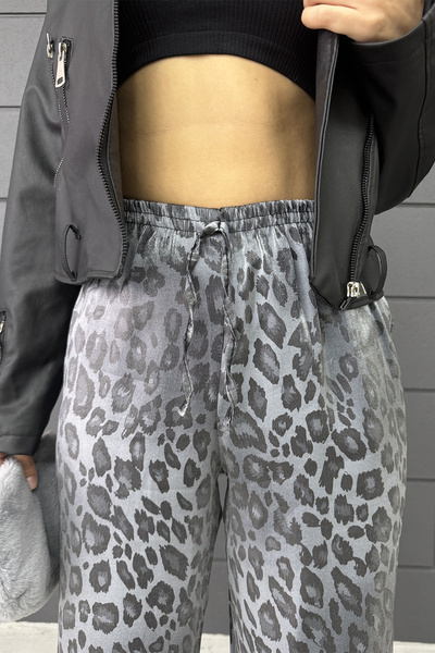 Sun Victoria Kadın Leopar Desenli Pantolon