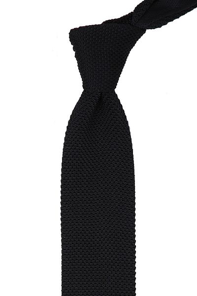 La Pescara Black Knitted Tie 8001