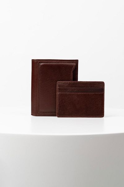 BAYDERİ Midos Genuine Leather Men's Wallet with Extra Card Holder