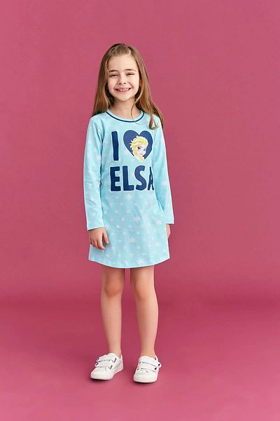 Disney Frozen Νυχτικό και φόρεμα για κορίτσια με άδεια τιρκουάζ
