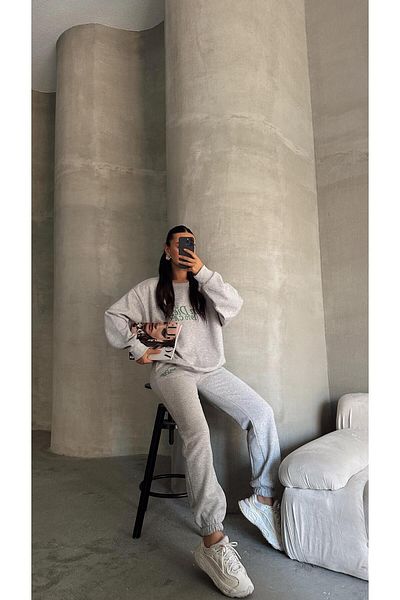 mydukkan.co Sandiego Gray Melange Tracksuit
