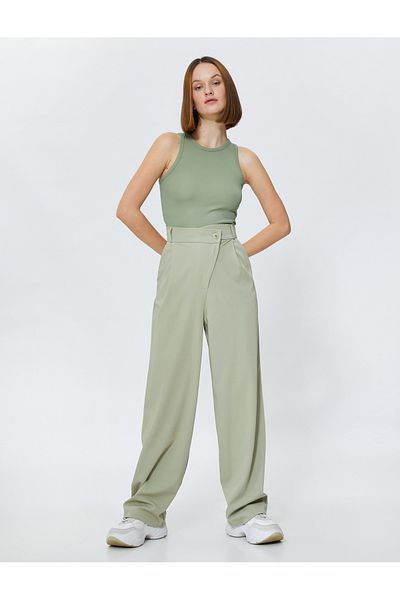 Koton Basic Tank Top bordás kötőfék gallér