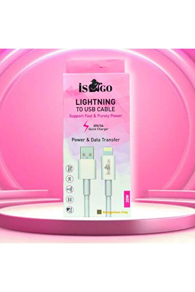 İsego Şarj kablosu typce  hızlı şarj akım korumalı