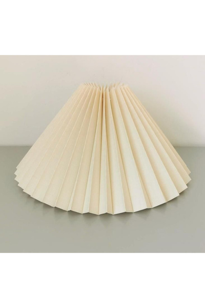 Buiva Modern Tasarım Umbrella Şapka Abajur Lambader Şapkası Krem 35 Cm Çap Evine Yenilik Kat