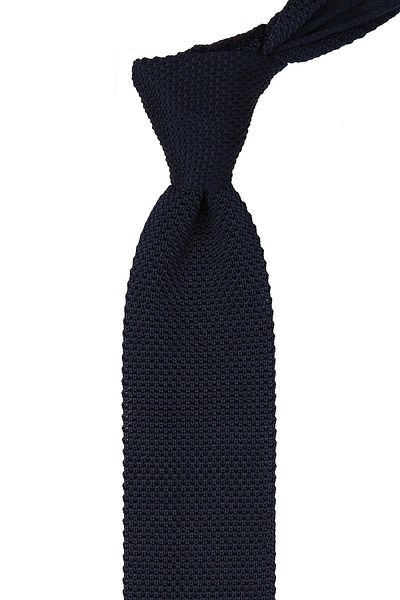 La Pescara Knitted Navy Blue Tie 8009