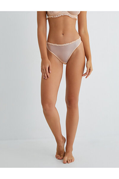 Koton String Panties Frilly Tulle Normal Waist