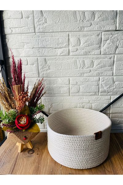 Metasupla Ecru Colored 25x15 Basket Organizer μπάνιου - Organizer πολλαπλών χρήσεων