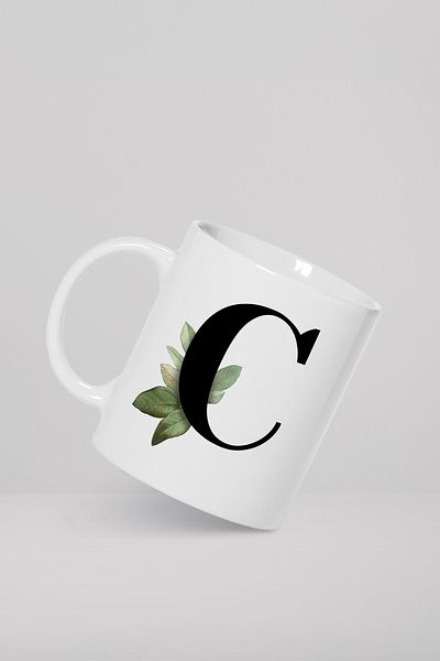feinas Letters Porcelain Mug Cup