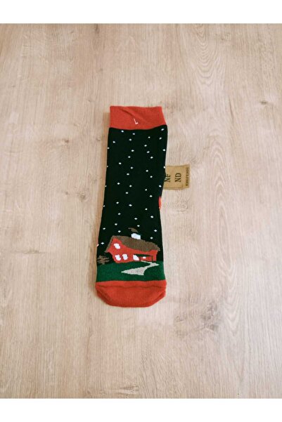 ENEFENDİ Șosete colorate cu concept de Anul Nou, lungi, cu prosop în interior...