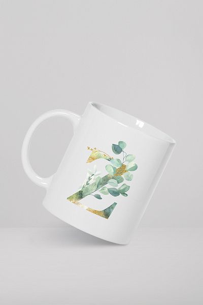 feinas Letters Porcelain Mug Cup