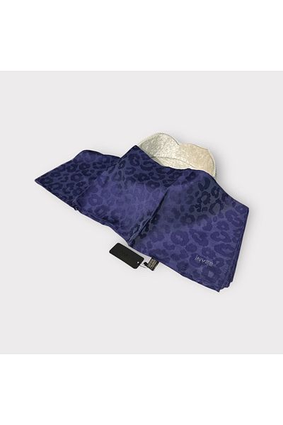 Invee 1329 Purple Blue Leopard Shawl