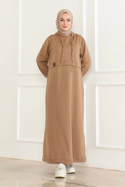 Nevayla Moda Αθλητικό φόρεμα από χτενισμένο βαμβάκι / E0501 - Vision