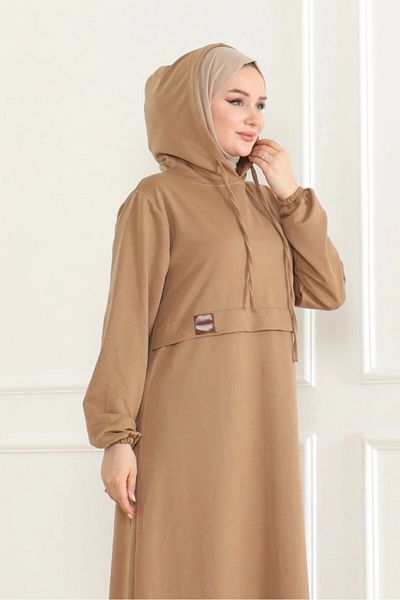 Nevayla Moda Αθλητικό φόρεμα από χτενισμένο βαμβάκι / E0501 - Vision