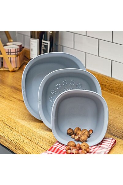 ORGANİZERS Süzgeçli Kase Takımı Ultra Form 3 Lü Set