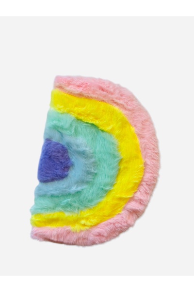 Bonito Gift Tüylü Peluş Gökkuşağı Desenli Defter