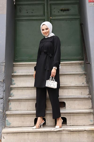 Herita Volan Detaylı Tesettür Takım