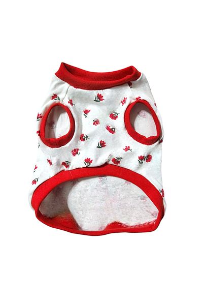 atelyu Cat Dog Suit Flower Pattern Tshirt