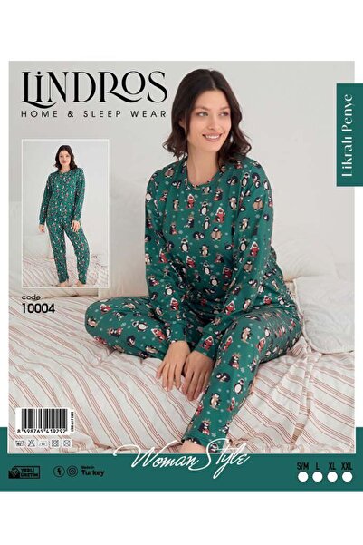 aryam butik Ženski okrugla kragna pingvin Sa deznom pidžama set