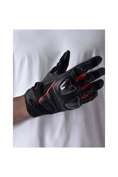 Vexo Gp Tech Pro Air Summer Leather Gloves Black-Red