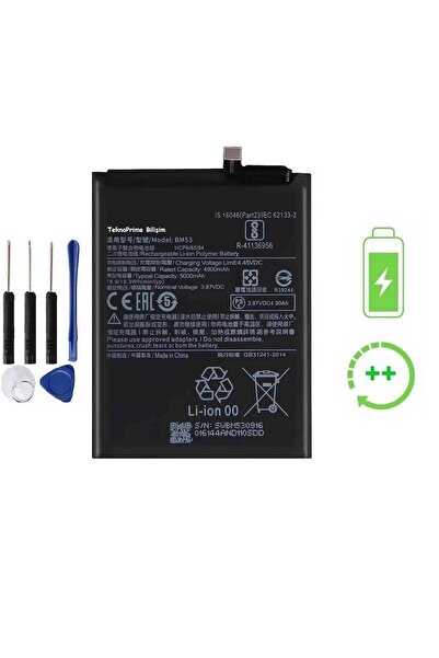 TeknoPrime Xiaomi Mi 10T Pro İle Uyumlu  Güclendirilmis İthal Pil Batarya BM53