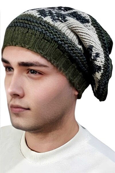 Trenderrs 2-пари чоловічі в'язані шапки з візерунком сніжинок