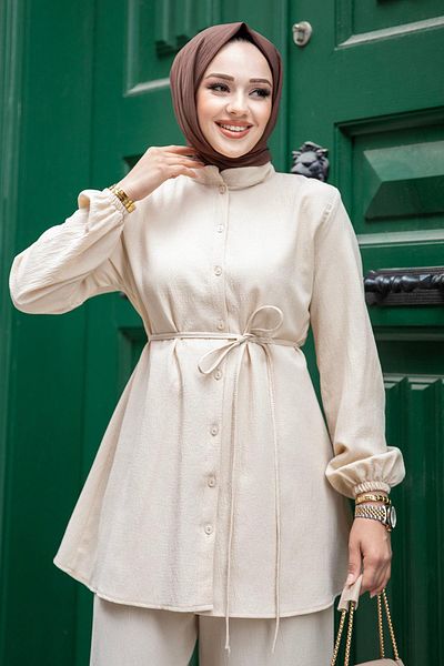 Herita Hakim Yaka Detailliertes Hijab-Set