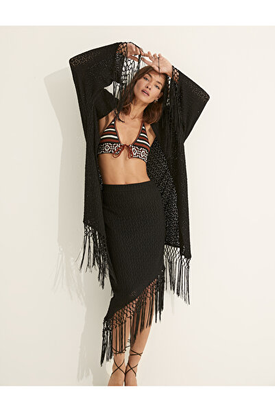 Koton Melis Ağazat X Koton - Püskül Detaylı Kimono