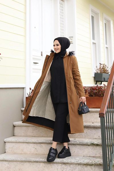 Herita Hijab-Kleid mit geheimer Falte