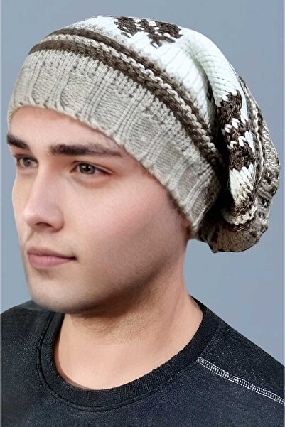 Trenderrs 2-пари чоловічі в'язані шапки з візерунком сніжинок