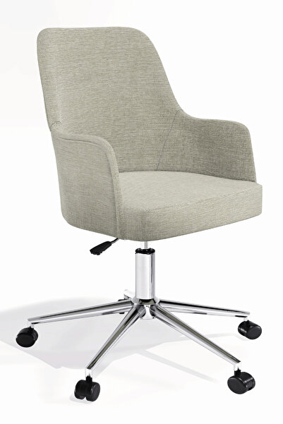 HAUSEBOX Louis Silinebilir Keten Kumaş - Ofis Çalışma Koltuğu & Sandalyesi (K...