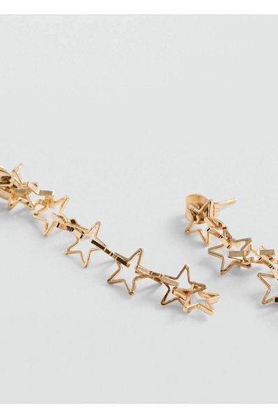 Mango Teen Long Star Earrings