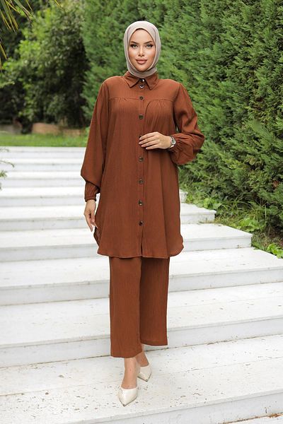 Herita Büzgülü Detaylı Tesettür Takım