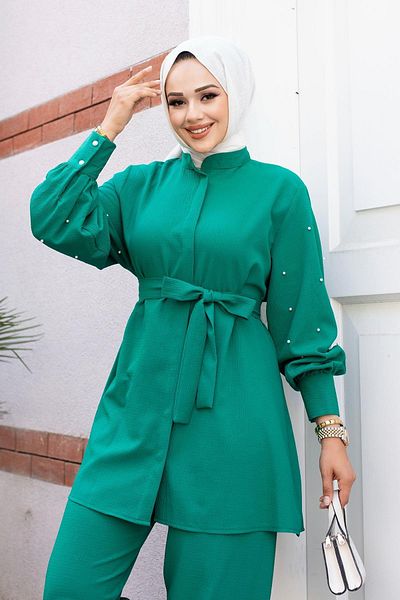 Herita Inci Hijab-Set mit detaillierten Ärmeln