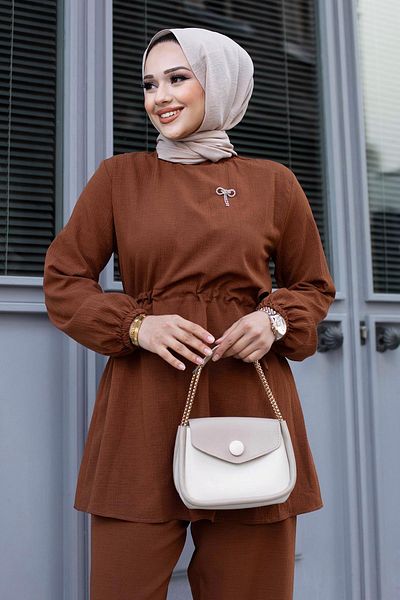 Herita Bronze Detay Tesettür Takım