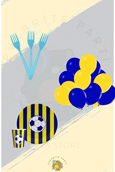 Evabrite Set de ventilatoare galben bleumarin pentru 8 persoane - Rechizite p...