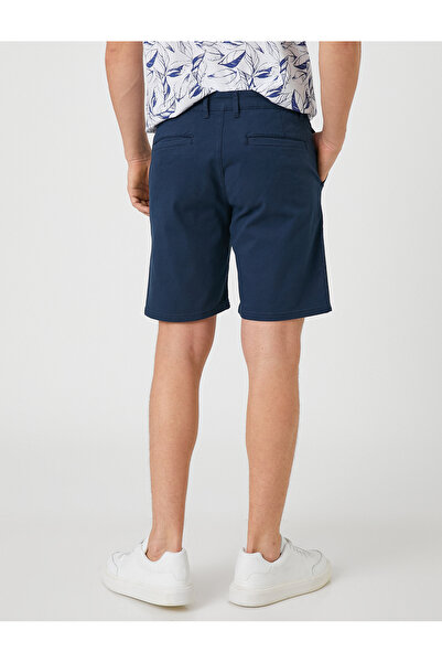 Koton Βασικό υφαντό σορτς με κουμπιά τσέπη