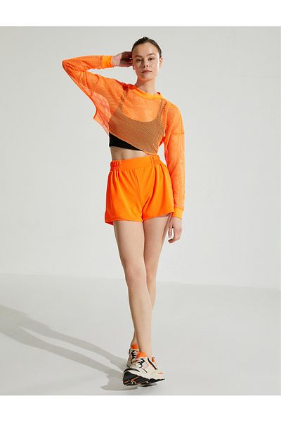 Koton Tricou sport cu mânecă lungă cu plasă