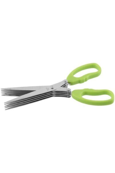 Byanes 48126 Yeşil Plastik Saplı Metal Çok Ağizlı Makas 16 Cm