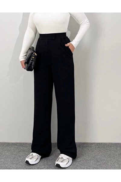 Karaca Butik Γυναικείο παντελόνι Palazzo με κλείσιμο με Velcro Lycra