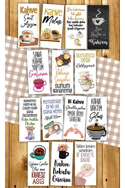 Pankart Evi Motto Cafea 14 Carduri de Prezentare