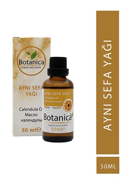 botanica Calendula Oil Wound Healing Stretch Mark Treatment Hair Care Skin Tone Regulating Healthy Skin 50 ml