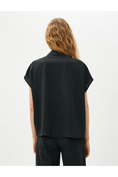 Koton Μπλούζα με μισό φερμουάρ Χαμηλό μανίκι