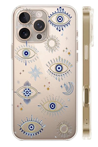 3GEN CASE Patterned transparent silicone case compatible with iphone 16 pro m...