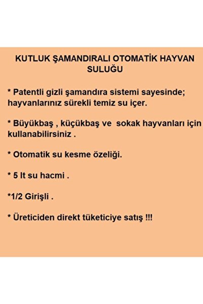 KUTLUK Plastik Şamandıralı Otomatik Hayvan Suluğu , Inek, Büyükbaş , Küçükbaşsuluk, Köpek Suluk