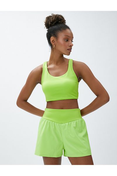 Koton Sports Bra Non-wired Padded Window Detailed