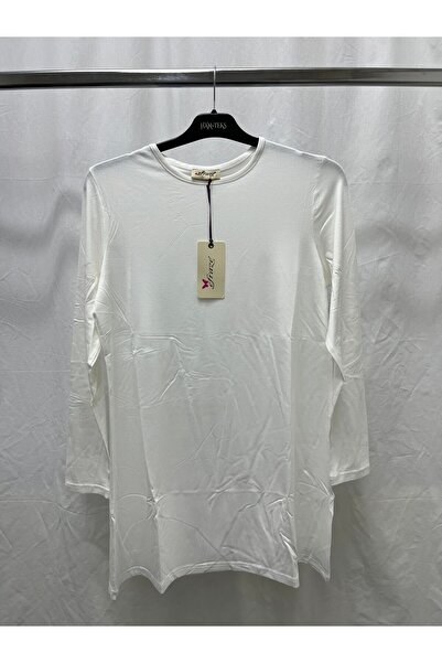 Zeynep Butik Efraze Uzun Kollu Penye İçlik Tunik 84 cm 408 1627